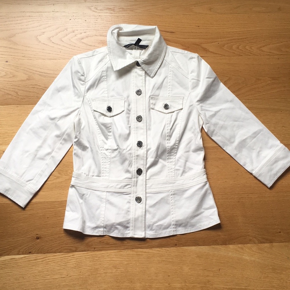 White House black market white jacket. Size 2